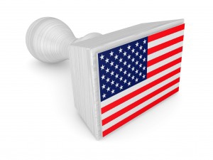 american flag stamp