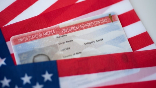 Flag and work authorization card