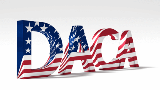 DACA in American Flag