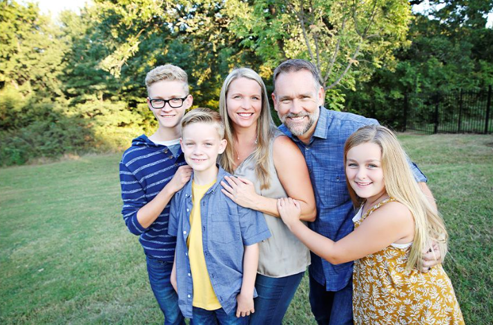 Nathan Christensen and family